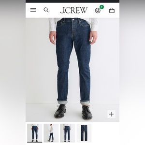 J crew men’s 770 straight fit in Japanese stretch selvedge denim (30x32)